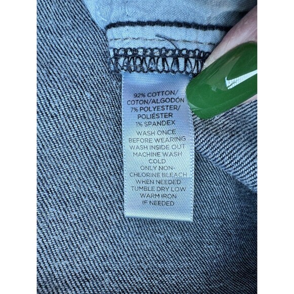 Loft Women's Mid Rise Modern Skinny Jeans Dark Wash Classic Size 32/14 - Picture 5 of 9